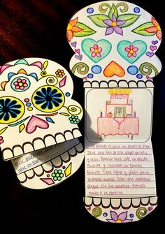 Writing Template for D??a de los Muertos / Day of the Dead After students learn about D??a de los Muertos, they can respond to writing prompts to show their understanding on these fun calavera templates. Includes decorated and blank calavera, 7 different writing templates, and writing prompts in Spanish and English.