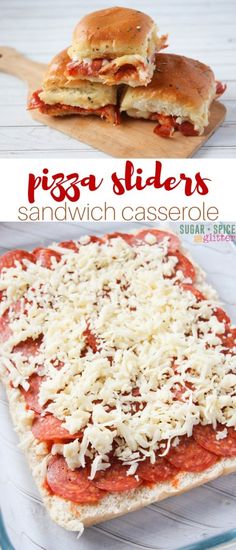 Yum! These pizza sliders are a delicious option for an easy weeknight supper that everyone can agree to. It also makes a great meal for parties or potlucks - just don&#39;t plan on having any leftovers.