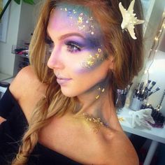 Tutorial for this Halloween Mermaid makeup