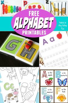 Free Alphabet Printables. Fun ABC activities, literacy centers, and alphabet crafts for kids.