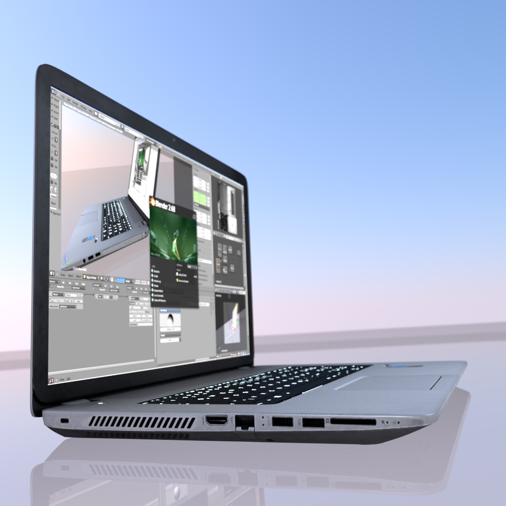 New_Laptop by Dennis Haupt Download on Blendswap Blender 268a 4