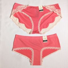 NWT Panties New With Tags! Pretty in pink You can find the perfect matching Oscar De La Renta Pink Label lace slip @rianemone &#39;s fabulous closet- ?????? Valentines Day is right around the corner! Package yourself in Pink! Elle Intimates &amp; Sleepwear Panties