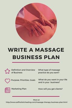 How to write a massage therapy business plan
