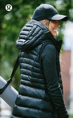 Down For It Vest. All the fluff without the puff???this lululemon down vest was designed to keep you warm when the temperature drops.