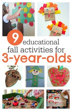 Great fall activities for 3-year-olds that aren&#39;t just cute, they are educational too.