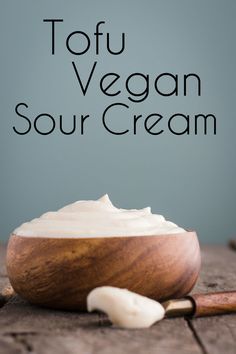 Tofu Vegan Sour Cream- this Recipe is super easy to make and the perfect dairy free substitute for traditional sour cream.