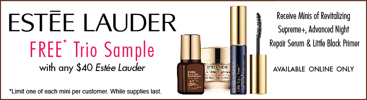 Receive a free 3-piece bonus gift with your $40 Estée Lauder purchase