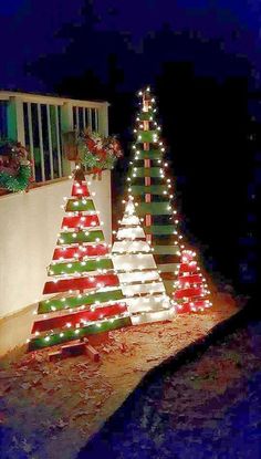 Looks like an easy DIY for outdoor Christmas tree display. LED C6 and G12 string lights seem like a perfect for this project. Buy online at <a href="http://www.partylights.com/LED-String-Lights" rel="nofollow" target="_blank">www.partylights.c...</a>