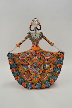 Day of the Dead Catrinas are hand painted in classic Talavera. These handcrafted figures come from Dolores Hidalgo, Mexico and capture all the colorful charm of the great Mexican art, the Talavera. Al