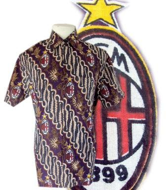 HEM-BTK-189 HEM BATIK MOTIF KLUB BOLA AC.MILAN UNGU 
