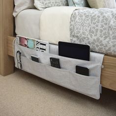 A bedside caddy that&#39;ll never leave you without the remote or your reading???