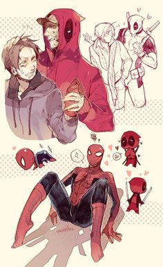 Spiderman x Deadpool <a class="pintag searchlink" data-query="%23Spiderpool" data-type="hashtag" href="/search/?q=%23Spiderpool&rs=hashtag" rel="nofollow" title="#Spiderpool search Pinterest">#Spiderpool</a>