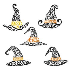 Witch Hat Cuttable Design Cut File. Vector, Clipart, Digital Scrapbooking Download, Available in JPEG, PDF, EPS, DXF and SVG. Works with Cricut, Design Space, Cuts A Lot, Make the Cut!, Inkscape, CorelDraw, Adobe Illustrator, Silhouette Cameo, Brother ScanNCut and other software.