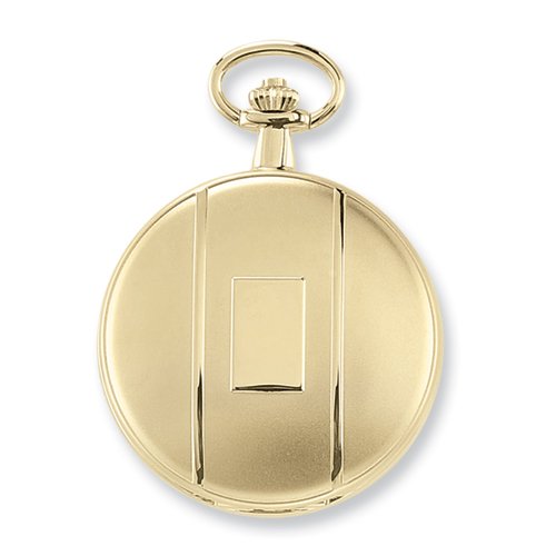 $> Charles Hubert Gold-plated Brass White Dial Pocket Watch | tumbencepetsyeh3