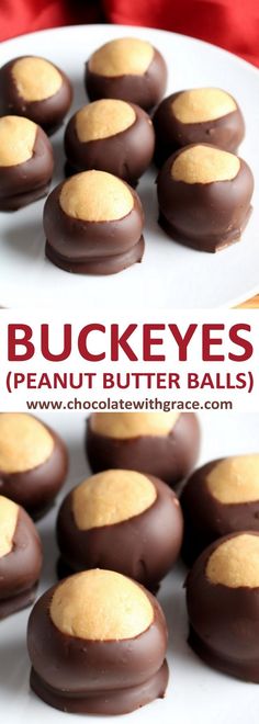 Buckeyes Peanut Butter Balls l Christmas Candy recipe