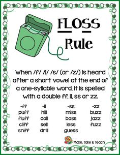 Free FLOSS Rule poster!