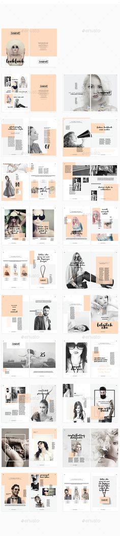 Lookbook Template InDesign INDD <a class="pintag" href="/explore/design/" title="#design explore Pinterest">#design</a> Download???