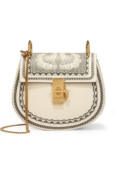 Chlo?? | Drew small embossed textured-leather shoulder bag | <a href="http://NET-A-PORTER.COM" rel="nofollow" target="_blank">NET-A-PORTER.COM</a> More