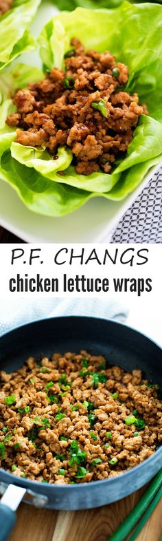 Copycat P.F. Chang&#39;s chicken lettuce wraps! These taste amazing!