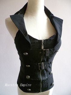 Black Gothic Goth Steampunk Victorian Buckle Punk Cosplay Corset Halter Top <a class="pintag searchlink" data-query="%23Unbranded" data-type="hashtag" href="/search/?q=%23Unbranded&rs=hashtag" rel="nofollow" title="#Unbranded search Pinterest">#Unbranded</a> <a class="pintag" href="/explore/Blouse" title="#Blouse explore Pinterest">#Blouse</a>