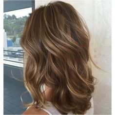 35 Light Brown Hair Color Ideas: Light Brown Hair with Highlights and... ??? liked on Polyvore featuring beauty products and haircare