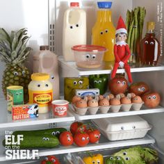 "Watch What You Eat!" | Elf on the Shelf Ideas | <a href="http://www.elfontheshelf.com" rel="nofollow" target="_blank">www.elfontheshelf...</a>