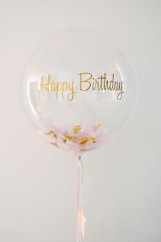 ballon transparent happy birthday