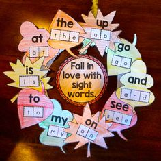 Fun fall projects - Sight Word Wreaths, Alphabet Apple Trees and Ten Frames Pumpkins