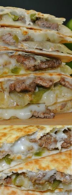 These EASY Cheese Steak Quesadillas from Easy Peasy Pleasy are a dinner dream come true! It doesn???t get much easier than cooking up some delicious steak and peppers and throwing it on a tortilla with your favorite kind of cheese.