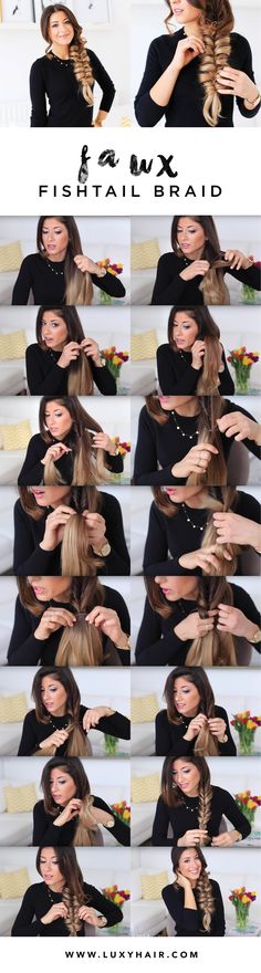 Have you checked out our Faux Fishtail Braid, yet? If you haven&#39;t - you&#39;re missing out! Mimi shows you how to create a braid that looks very similar to the fishtail braid, yet it&#39;s much simpler to create! Click to watch &#9829;
