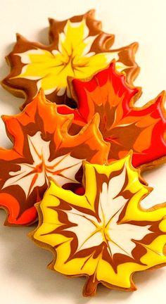Fall Leaf Cookies- I don&#39;t know if I will have the time or talent to make these???