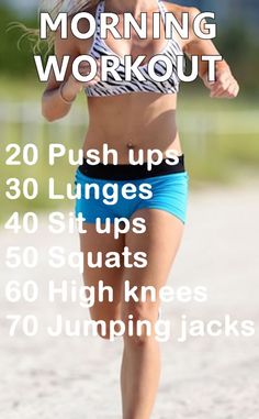 Morning workout plan for women - try doing this set of exercises every morning and keep in shape easily. The entire routine only takes 15 minutes and is an awesome start to the day. <a href="http://www.amazon.com/dp/B014C3VTDC" rel="nofollow" target="_blank">www.amazon.com/...</a> <a class="pintag" href="/explore/exercises/" title="#exercises explore Pinterest">#exercises</a> <a class="pintag" href="/explore/exercise/" title="#exercise explore Pinterest">#exercise</a> <a class="pintag" href="/explore/workout/" title="#workout explore Pinterest">#workout</a>