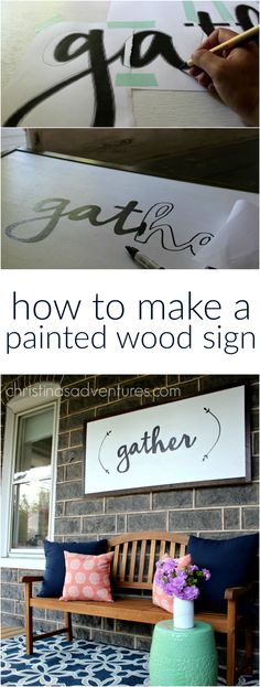 DIY Large Wood Sign Tutorial