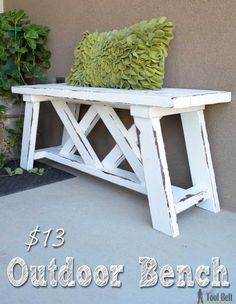 Furniture Ideas| How to Build an Outdoor Bench with Free Plans