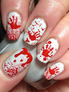 Halloween Bloody Hands! | Canadian Nail Fanatic | Bloglovin???