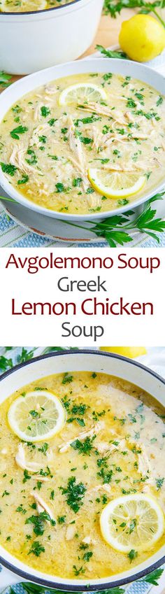 Avgolemono Soup (aka Greek Lemon Chicken Soup)