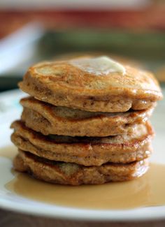Sweet Potato Pancakes with chai spices! These are thick, fluffy and healthy!