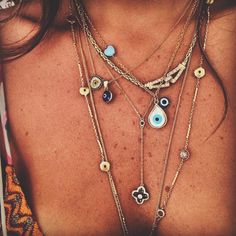 SO into these evil eye necklaces!