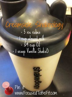 Vanilla Creamsicle Shakeology Recipe