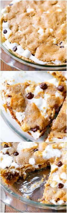 S&#39;mores Chocolate Chip Cookie Cake