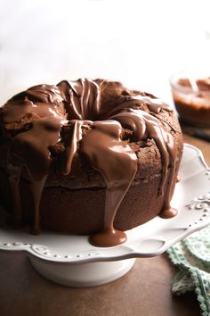 If you can???t get enough chocolate, a drizzle of royal icing is a simple, easy complement to this dense, rich cake.