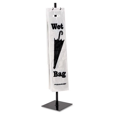 Tatco Wet Umbrella Stand, 10 Width x 40 Height, Powder Coated Steel, Black (57019) Umbrella Stand