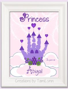 Princess Castle Handprint Art!