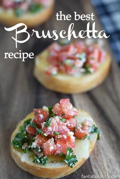 The BEST Bruschetta Recipe, EVER. It&#39;s a quick &amp; easy appetizer that&#39;s PERFECT for a party!