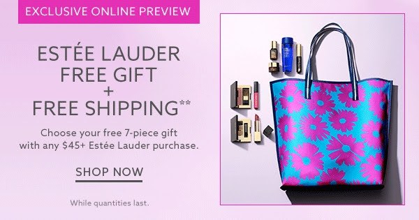 Receive a free 7-piece bonus gift with your $45 Estée Lauder purchase