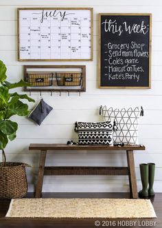 Keep your family organized &amp; up-to-date with an on-trend command center???