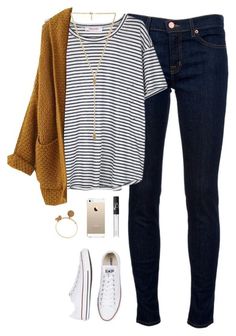 &quot;fall casual&quot; by classically-preppy ??? liked on Polyvore featuring moda, J Brand, Organic by John Patrick, Ettika, Alex and Ani, Converse y NARS Cosmetics:
