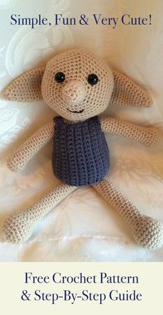 In this article I will be giving you a free crochet pattern to make your very own crochet Dobby toy. Crochet toys also available to order.
