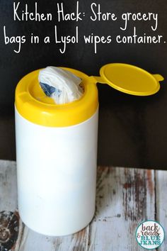 Kitchen Hack: How to store your grocery bags