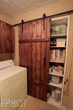 Make Your Own Sliding Barn Door for cheap. DIY tutorial